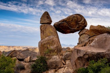 Chisos Mountains Through Balanced Rock in Big Bend National Park
