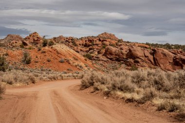 Dirt Road Intersection Through The Southern Utah Country Side on the way to Buckskin Gulch