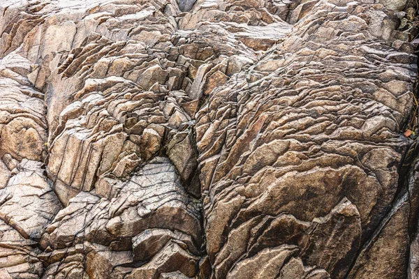 Capas Roca Forma Fondo Arroyo Seco Parque Nacional Big Bend — Foto de Stock