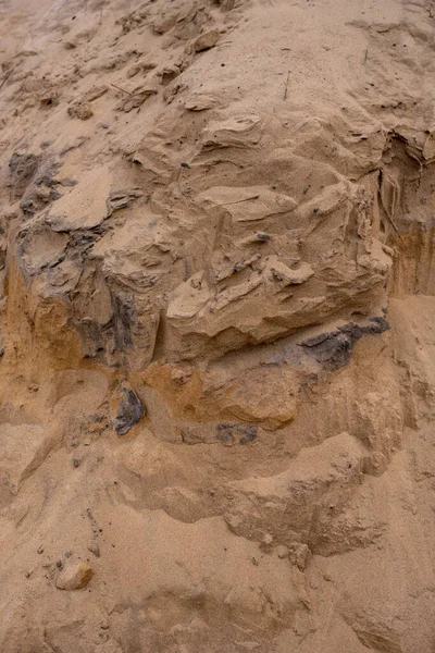 Eroding Sand Dune Close Penhasco Parque Nacional Indiana Dunes — Fotografia de Stock