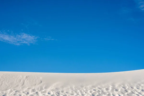 Borde Duna Arena Contra Cielo Azul Parque Nacional Las Dunas — Foto de Stock