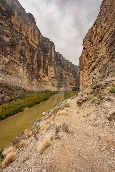 Río Grande Dirige Cañón Santa Elena Parque Nacional Big Bend — Foto de Stock