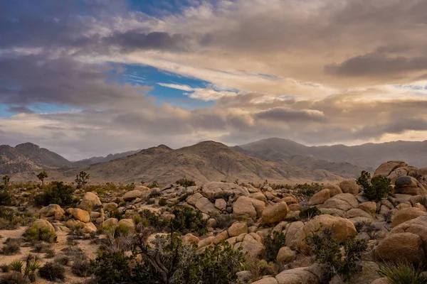 Rocky Valley Onder Berg Minerva Hoyt Als Regen Passeert Joshua — Stockfoto