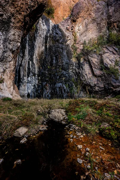Piscinas Oscuras Que Conducen Cattail Falls Parque Nacional Big Bend — Foto de Stock