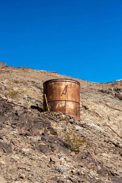 Rusty Water Storage Tank Keane Wonder Mine Death Valley National — Stock fotografie