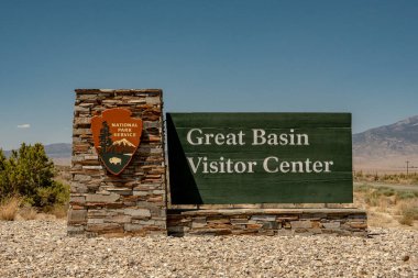 Great Basin Ulusal Parkı, ABD: 6 Ağustos 2020: Doğu Nevada 'daki Büyük Havza Ziyaretçi Merkezi