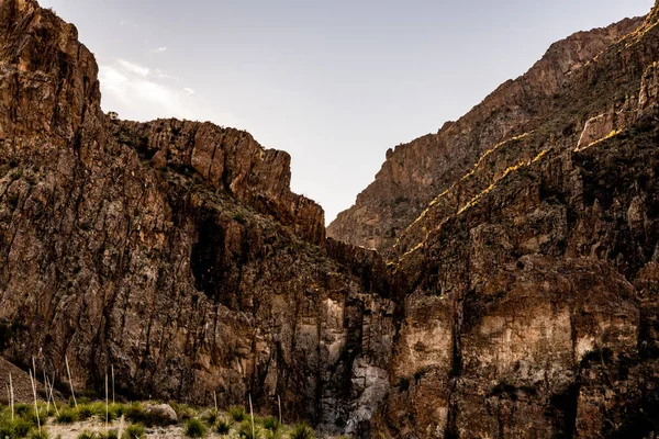 Aspectos Destacados Acentuar Ventana Desde Valle Abajo Parque Nacional Big — Foto de Stock