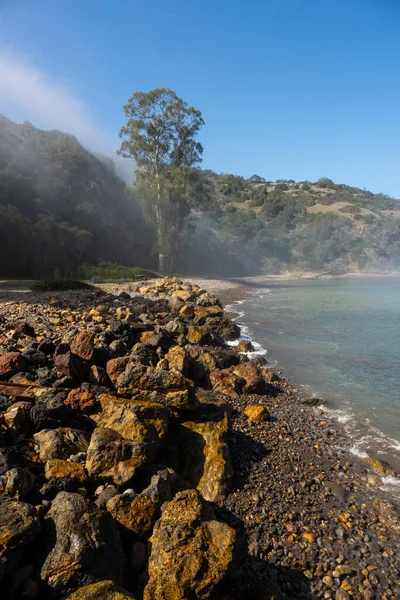 Rocky Coast Line Prisoners Harbor Nel Parco Nazionale Delle Isole — Foto Stock