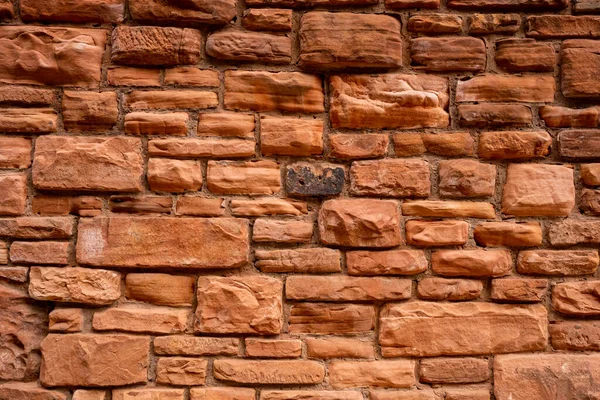 Textura Fondo Pared Mampostería Piedra Naranja Sion —  Fotos de Stock