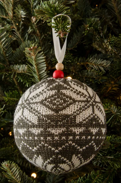 Šedý svetr Ornament — Stock fotografie