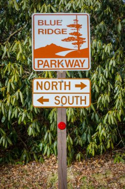 Blue Ridge Parkway Sign clipart