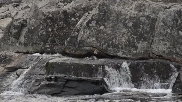 Close up van linville falls — Stockvideo