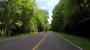 Smokies road Motosiklet yolcu boşaltın