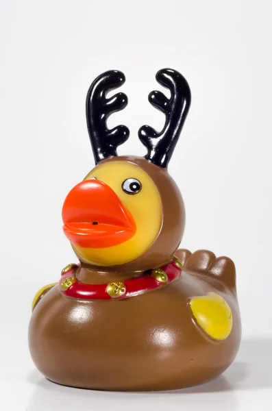 Rubber Ducky Reindeer — Stock Photo, Image
