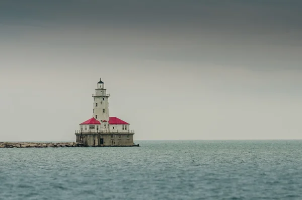 Vuurtoren op lake michigan — Stockfoto