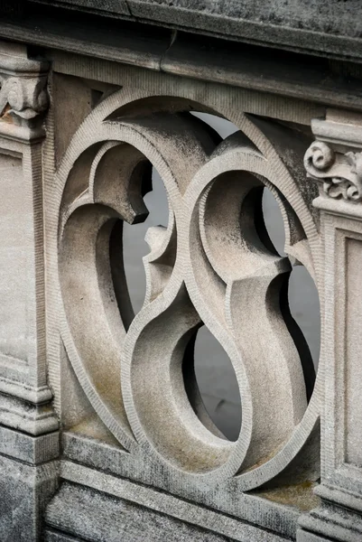 Detalle del riel de piedra ornamentado —  Fotos de Stock