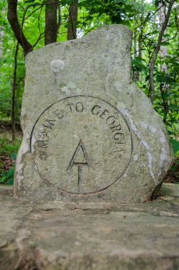 Start of the Appalachian Trail Marker clipart