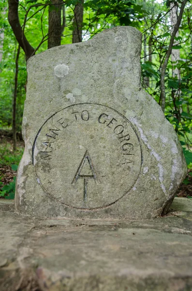 Início do marcador Appalachian Trail — Fotografia de Stock