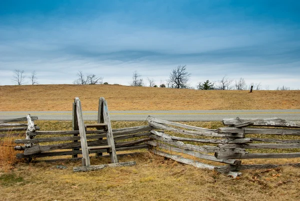 Stile sobre uma cerca ao longo do Blue Ridge Parkway.dng — Fotografia de Stock