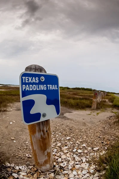 Texas Paddling Trail signe — Photo