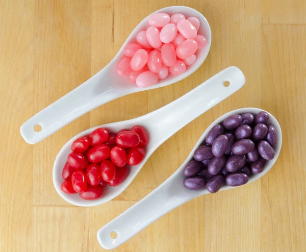Valentines Jelly Beans Parallel — Stock Photo, Image