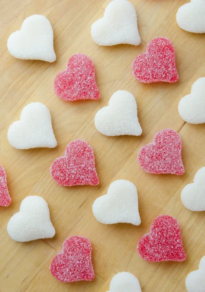 Full Screen Red and White Hearts — Stock Photo, Image