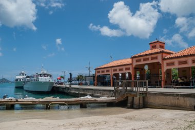 Ferry Dock in St. John clipart