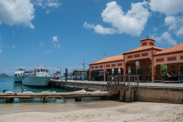 Färjehamnen i St John — Stockfoto