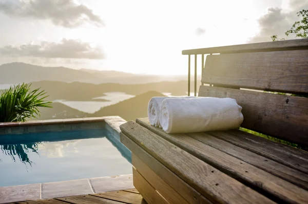 Outdoor Spa in Caribbean — Stock Photo, Image