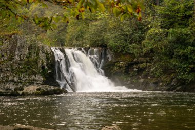 Abrams Falls, Büyük Dumanlı Dağlar Ulusal Parkı 'nda Uzun Maruz Kalmıştır.