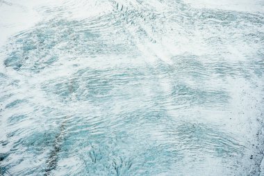 İsviçre Alplerindeki Grenz Buzulu 'nun Yüzeyi Sonsuz Crevass Dokusu