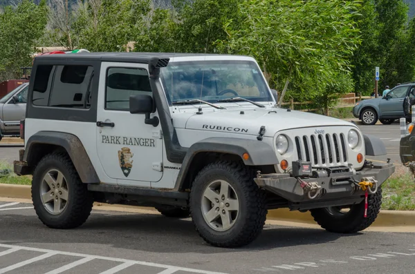 Národní Park Ranger Jeep — Stock fotografie