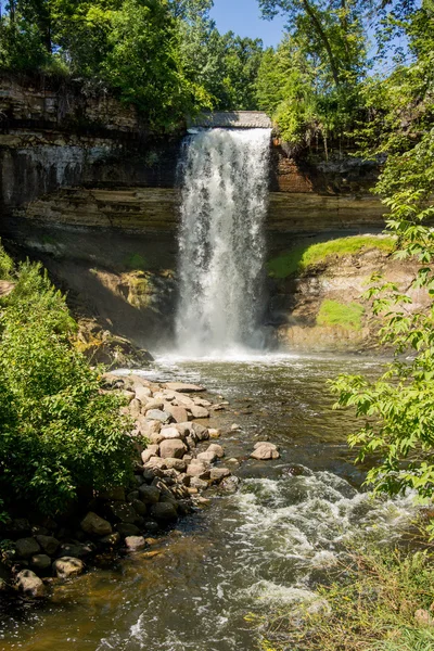 MInnehaha Falls en Minneapolis City Park — Foto de Stock