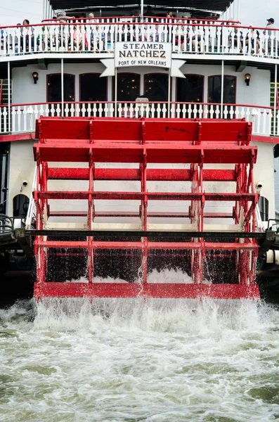 Natchez tour boat vertikal — Stockfoto