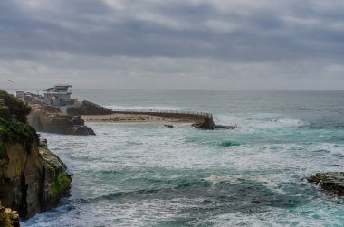 La Jolla Cove yağmurlu gün