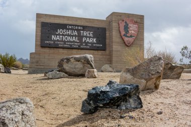 Joshua ağacı Park giriş işareti