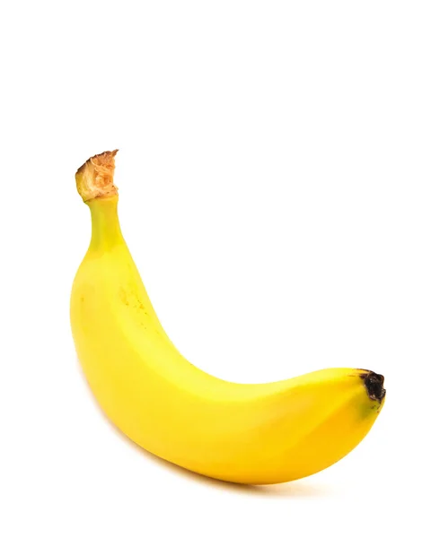 Banana isolata su sfondo bianco — Foto Stock