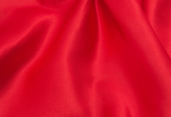 red satin or silk fabric as background