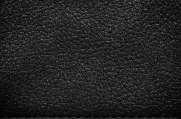 Textura de fondo cuero negro — Foto de Stock