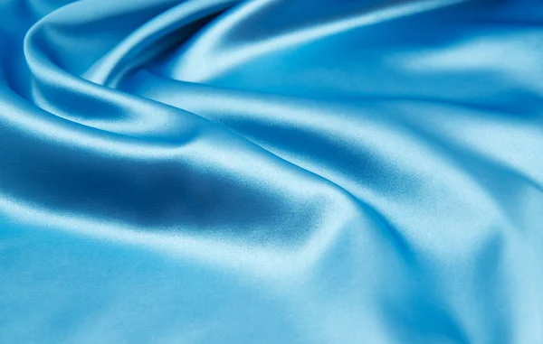 Smidig elegant blå satin kan använda som bakgrund — Stockfoto