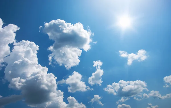 White cloud in the blue sky Stock Image