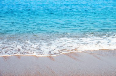 Sahildeki deniz dalgası