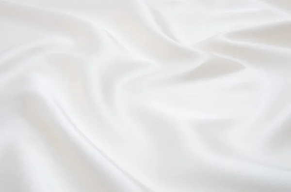 White satin fabric as background — Stock Photo, Image