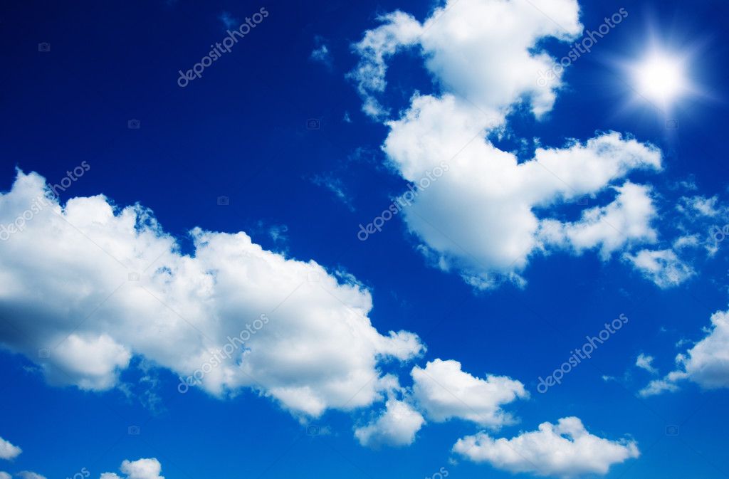 明るい青空に太陽 ストック写真 C Nataliiak 明るい青空に太陽 ストック写真 C Nataliiak