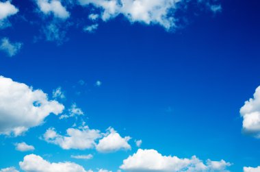 blue sky background with white clouds clipart