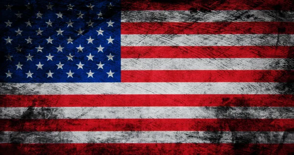 Grungy american flag background. — Stock Photo, Image