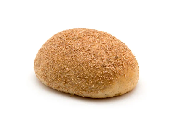 Pão feito de farinha de trigo isolado em branco — Fotografia de Stock