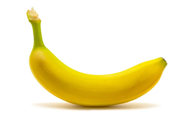 Eine Banane auf weißem Hintergrund — Stockfoto