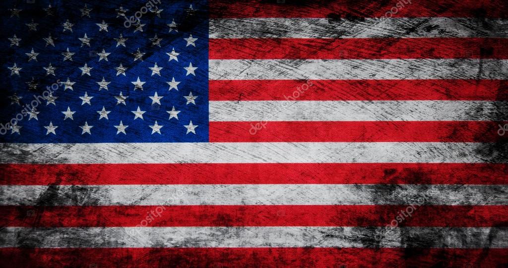 Grungy american flag background. Stock Photo by ©NataliiaK 120407822