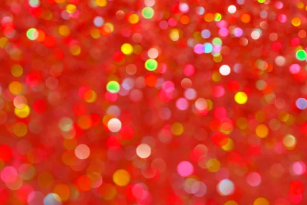 โบเก้วันหยุดสีแดงและสีส้ม พื้นหลังคริสต์มาสแบบอักษร — ภาพถ่ายสต็อก